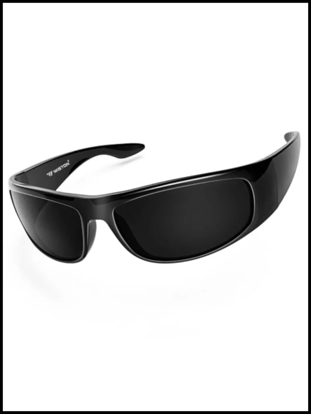 Wrap Around Sunglasses UV400 Protection Blackout Lens for Light Sensitivity